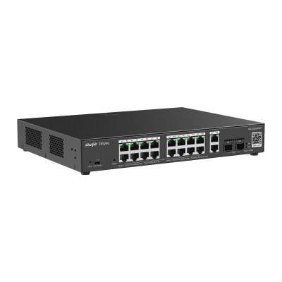 Ruijie 16 Port GIGABIT Managed POE Switch With 2 Uplink Ports, Smart Cloud